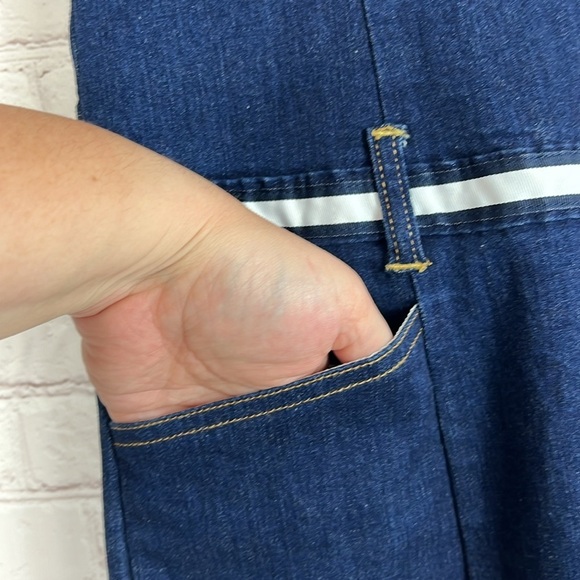 Vintage Y2K Tommy Hilfiger Collared Denim Dress Size Large - Picture 5 of 6